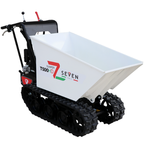 Seven-Brouette à chenilles Seven Italy T500HD GX-E – caisson dumper hydraulique – charge 500 kg-Neuf